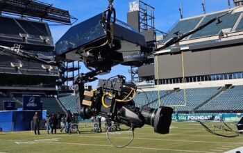 Professional Sports Video Camera for Endzone and Sideline Action